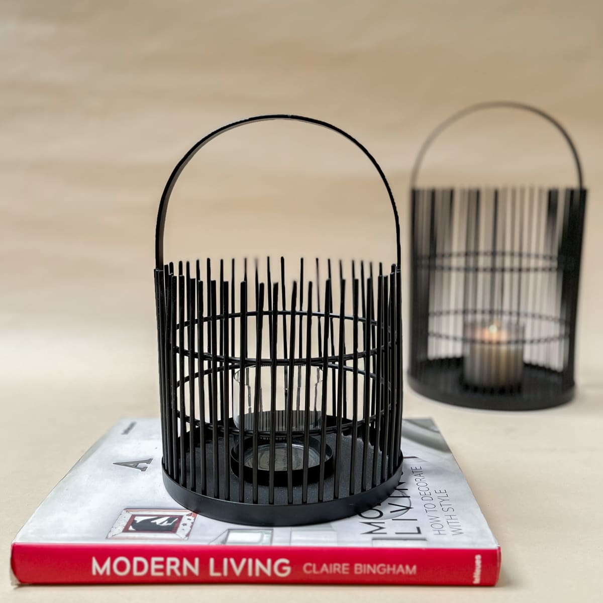 Sigrid Black Metal Lantern (Small) - Home Artisan