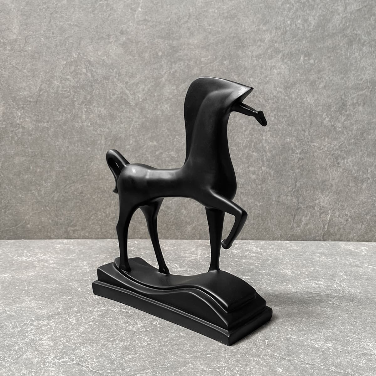 Artemis Black Horse Sculpture - Home Artisan