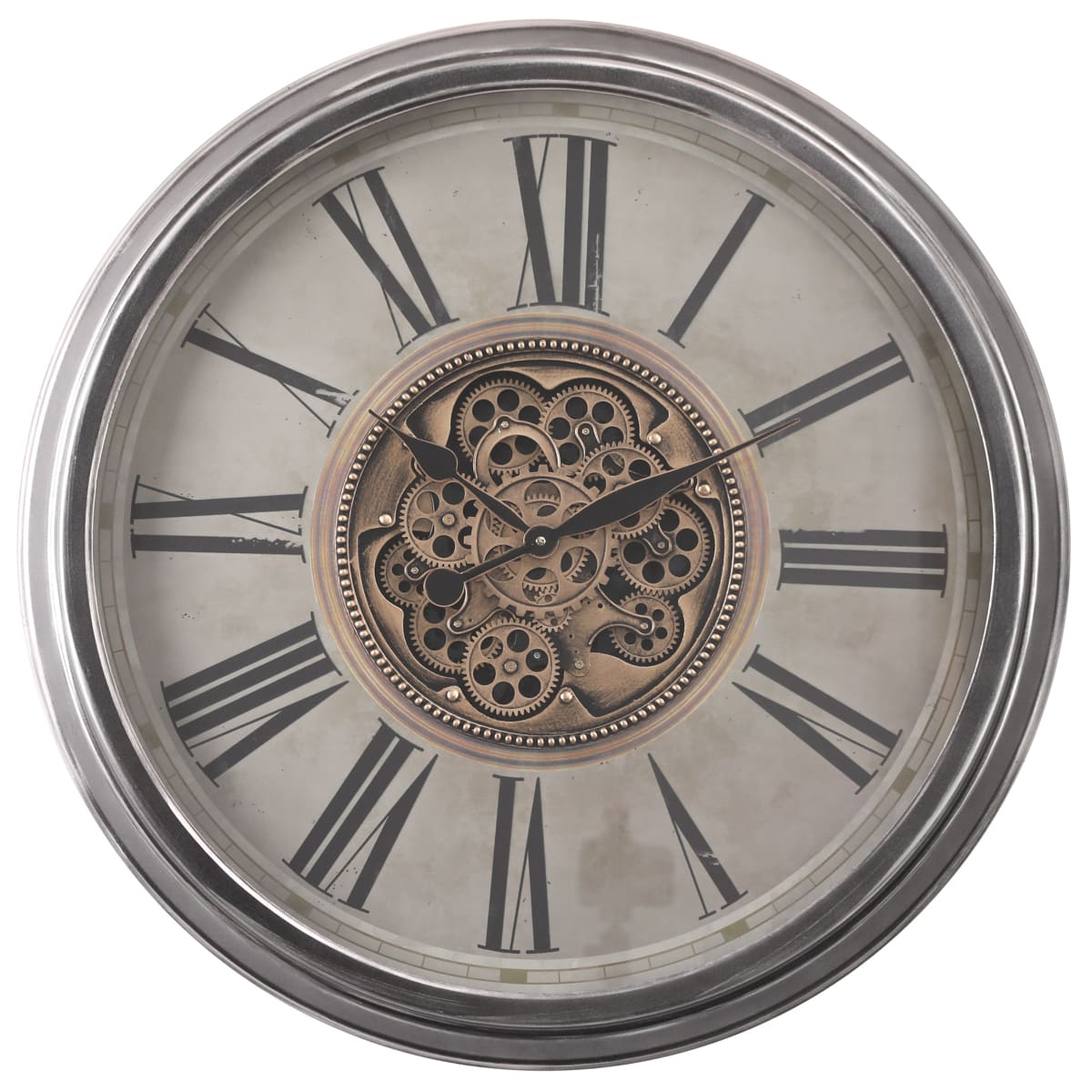 Samuel Industrial Metal Wall Clock (32 inches) - Home Artisan