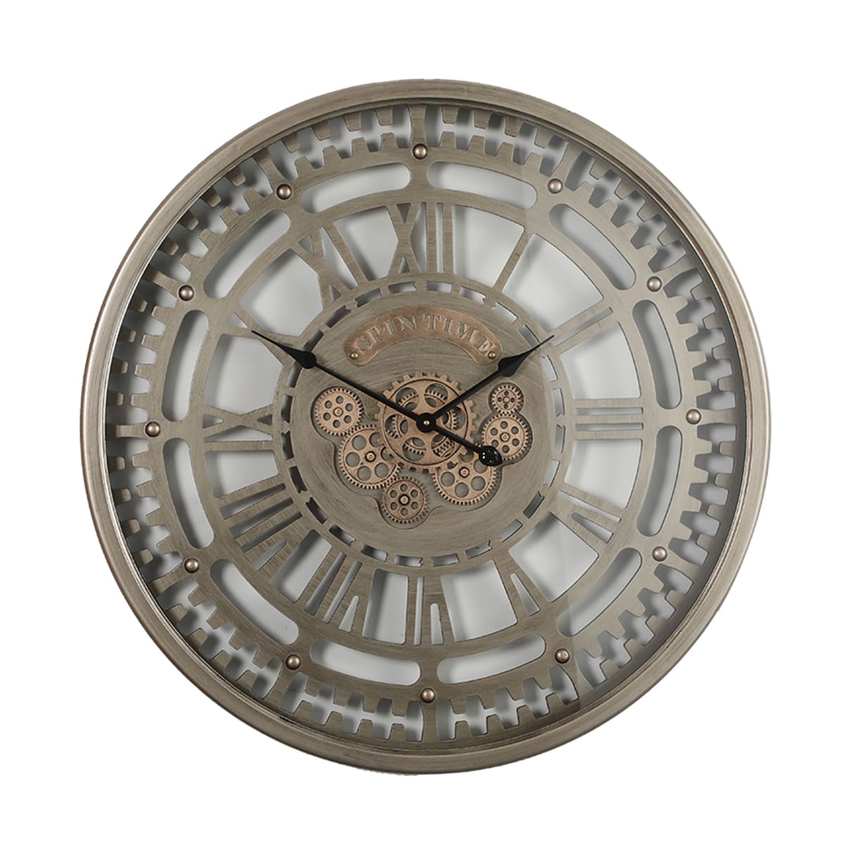 Benedict Industrial Metal Wall Clock (31 inches) - Home Artisan