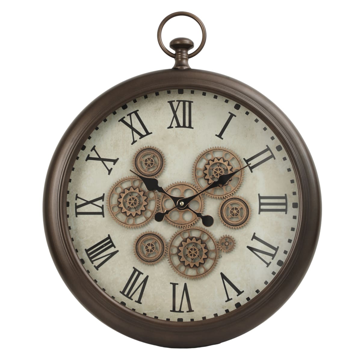 Brooks Vintage Metal Wall Clock (21 inches) - Home Artisan