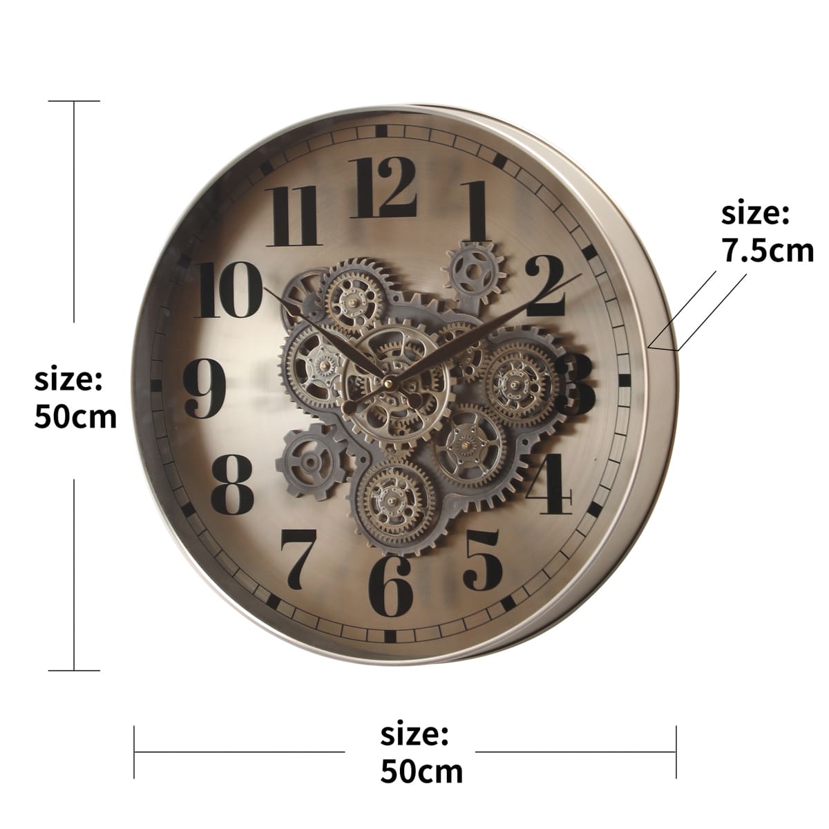 Elbridge Modern Metal Wall Clock (20 inches) - Home Artisan