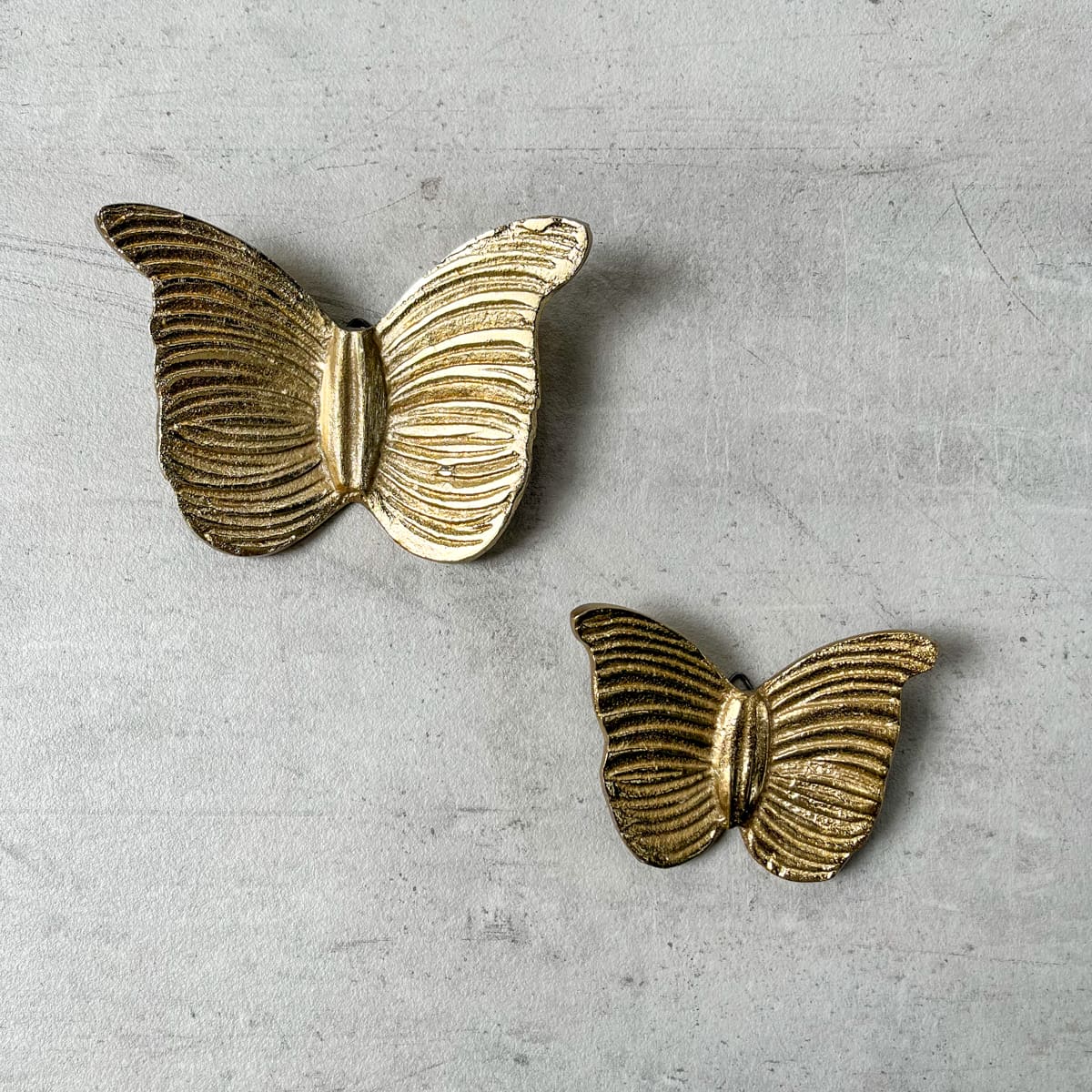 Vintage Home Interiors Metal Butterfly Wall Decor Brass Butterflies Lot Of  3