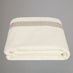 Waffle Cream Duvet Cover by Veda Homes (Queen)