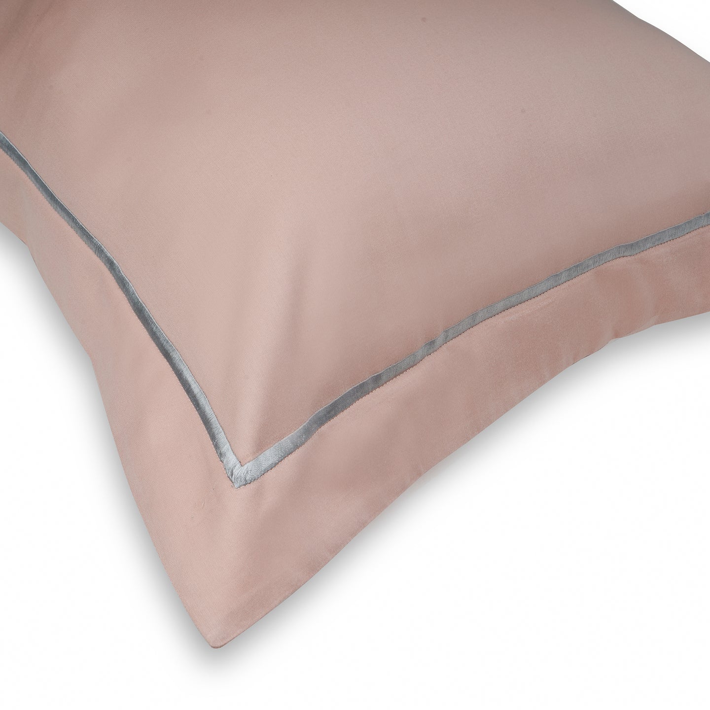 Beam Coral Peach Cotton Sateen Bed Sheet by Veda Homes