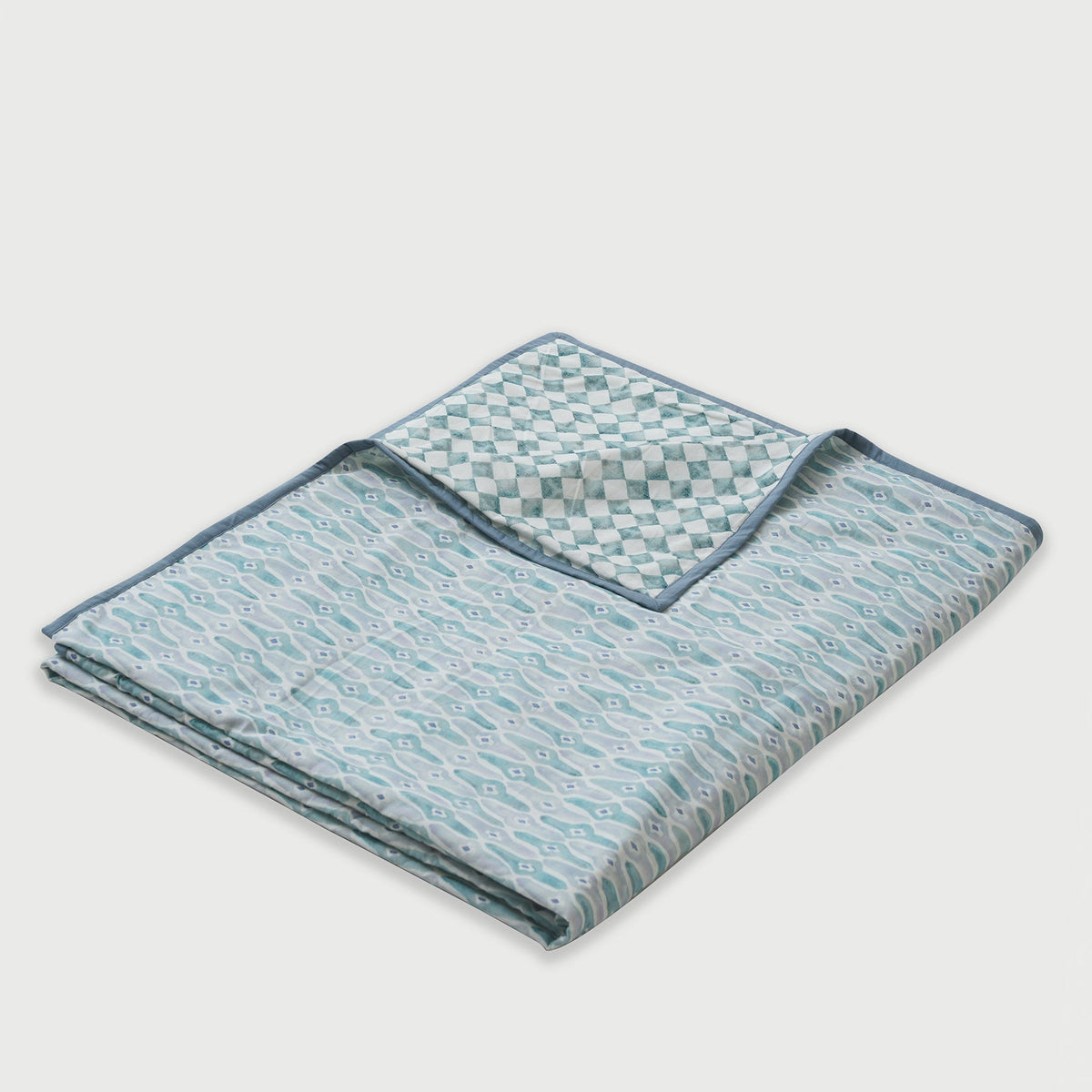 Buy Checker Mosaic Blue Dohar by Sanctuary Living - Home Artisan