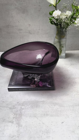 Clara Violet Luxury Glass Object