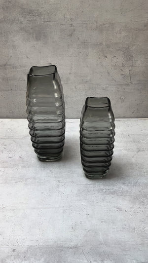 Hudson Smoky Glass Vase (Large)