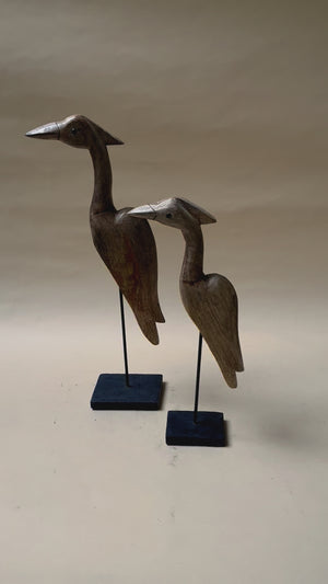 Emmeline Wooden Bird Sculpture (Large)