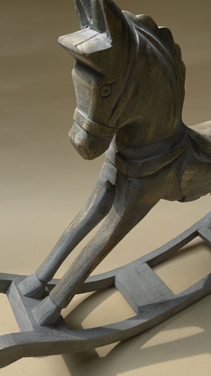 Wilhelm Wooden Rocking Horse Sculpture