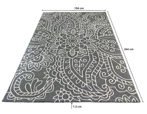 Caspian Hand Tufted Carpet (8x5) By Qaaleen