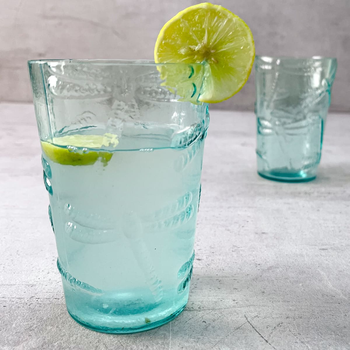 Emir Turquoise Dragonfly Drinking Glass (Set of 2) - Home Artisan