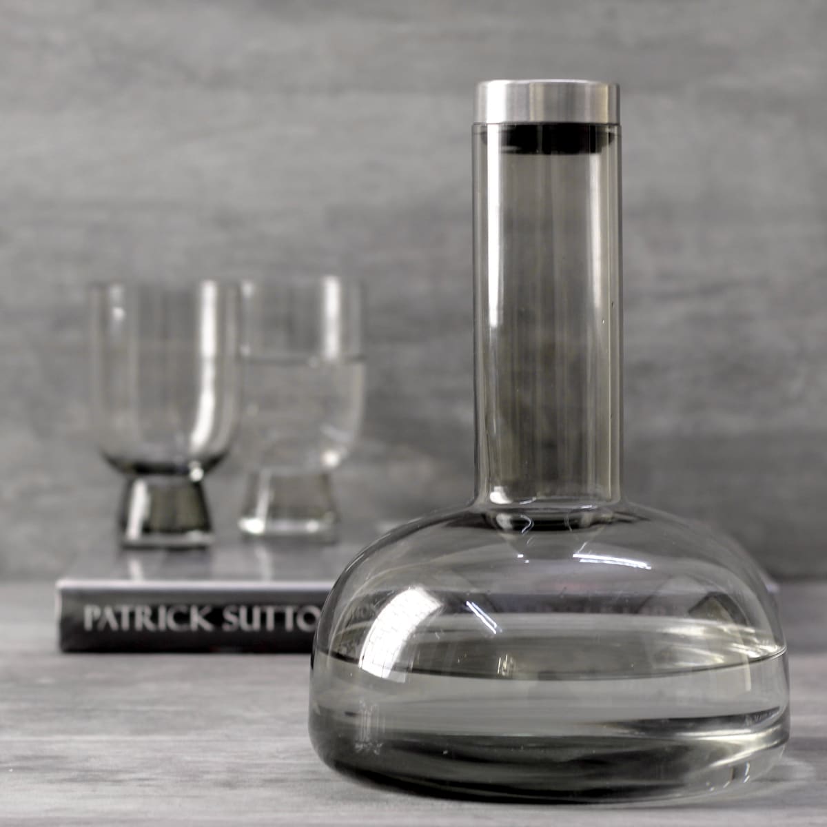 Nicolas Smoky Grey Carafe - Home Artisan