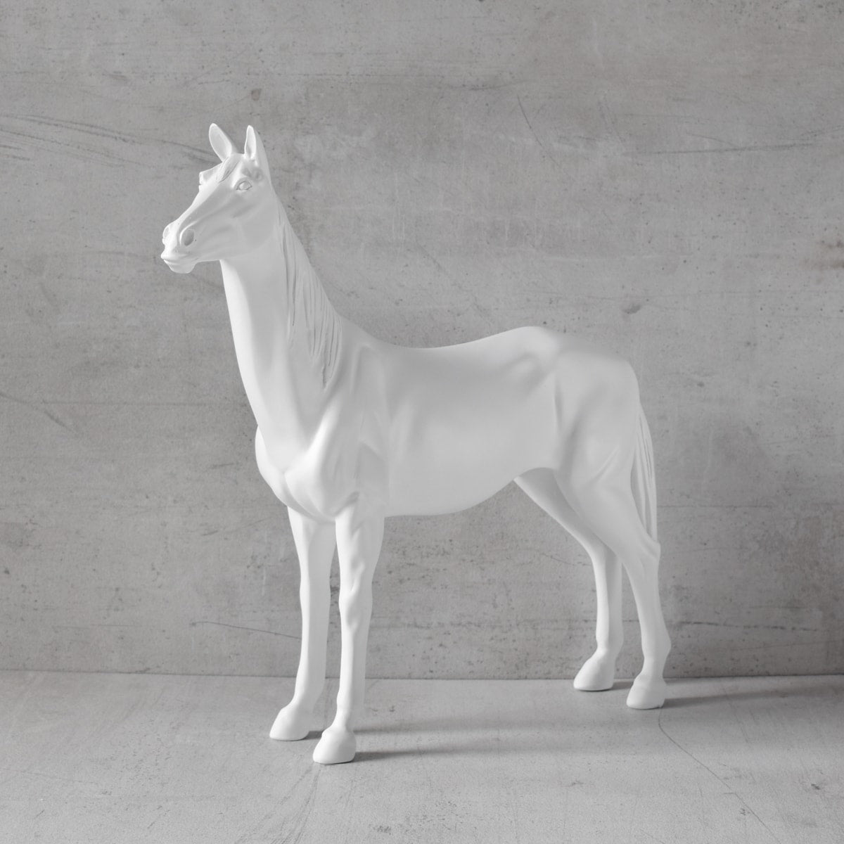 Alastor Horse Sculpture - White - Home Artisan