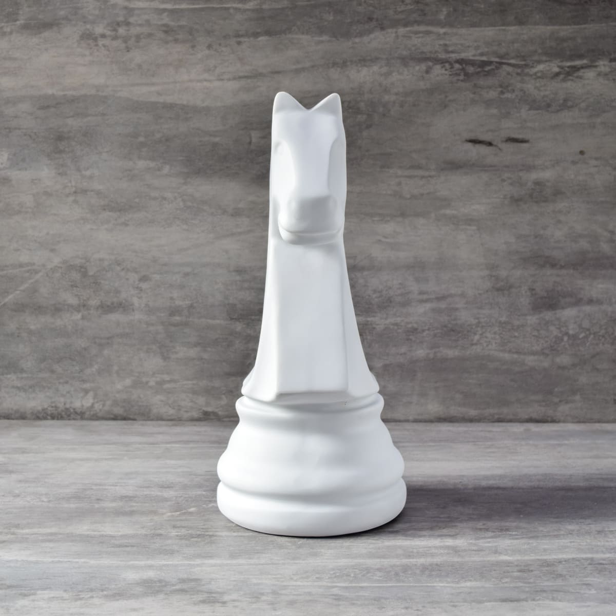 Chess Horse Sculpture - White - Home Artisan