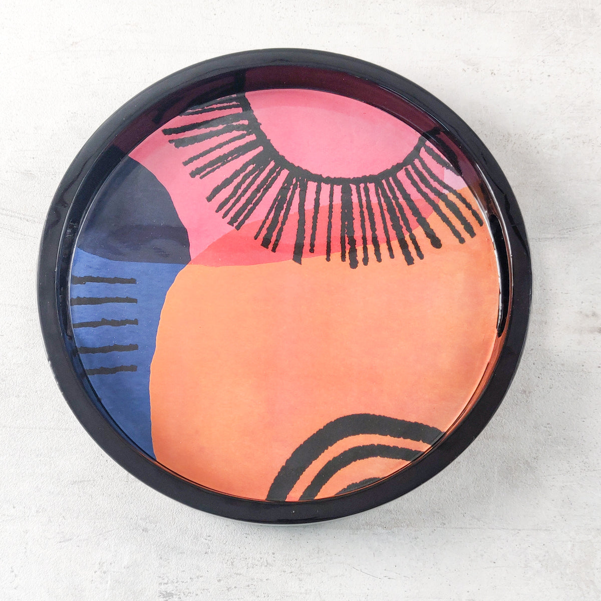 Roderick Modern Art Lacquer Tray - Home Artisan