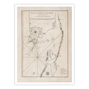 Plan Du Port De Bombay [1810] - Home Artisan