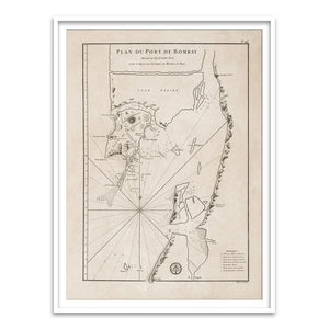 Plan Du Port De Bombay [1810] - Home Artisan
