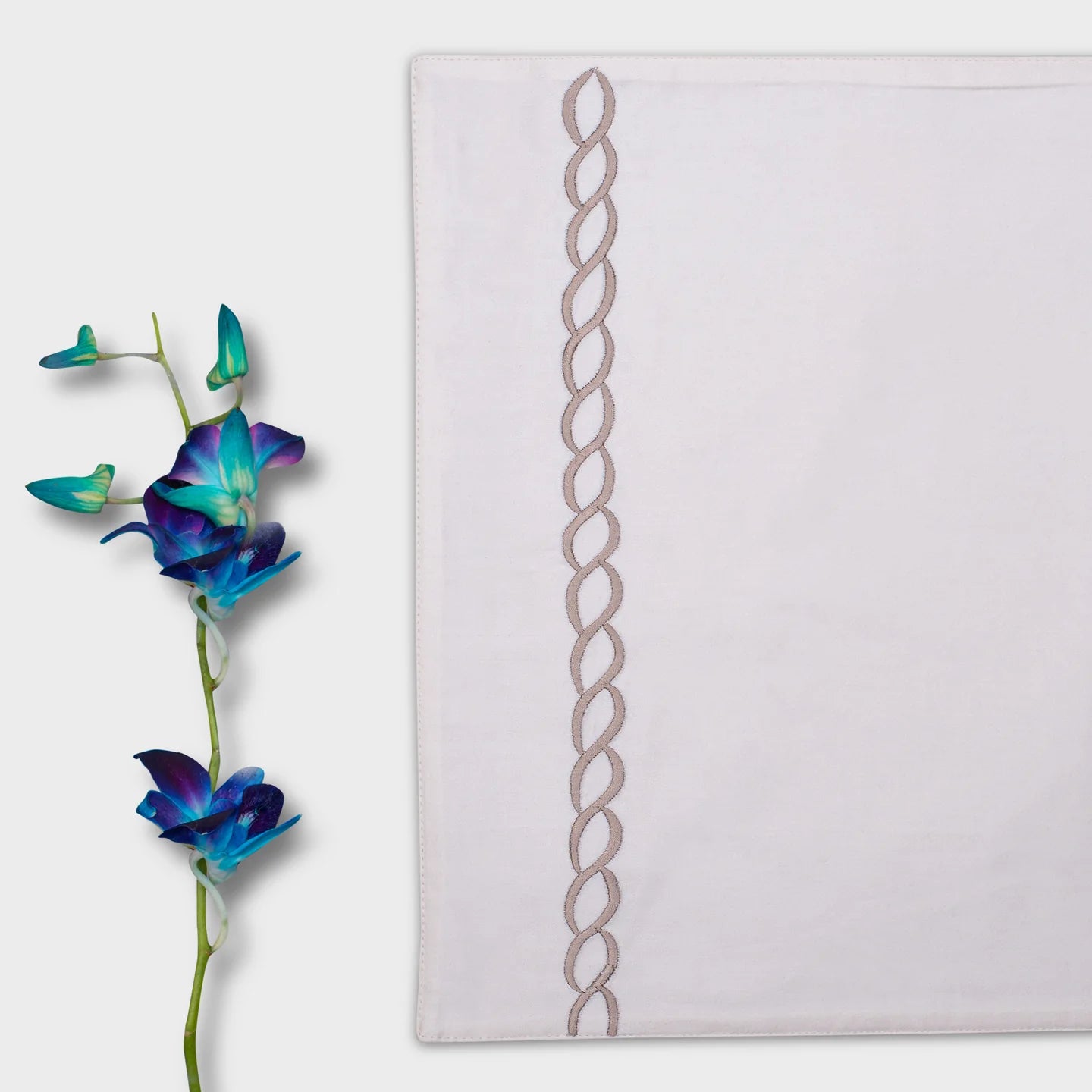 Petals Cream Placemats (Set of 4) by Veda Homes - Home Artisan